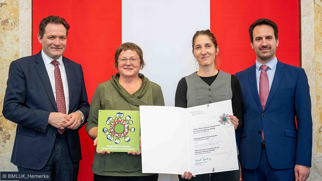 Verleihung Umweltzeichen